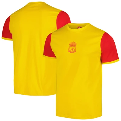 T-shirt Homme Liverpool Vintage Jaune