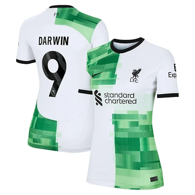 Women's Nike Darwin Núñez White Liverpool 2023/24 Away Replica Jersey