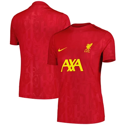Haut d'avant-match Nike rouge Liverpool 2024/25 Academy Pro pour femme