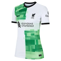 Women's Nike Virgil van Dijk White Liverpool 2023/24 Away Replica Player Jersey