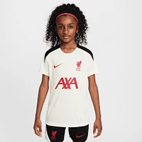 Youth Nike Cream Liverpool 2024/25 Strike Training Performance Top