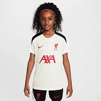 Youth Nike Cream Liverpool 2024/25 Strike Training Performance Top
