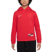 Youth Nike Red Liverpool Club Pullover Hoodie