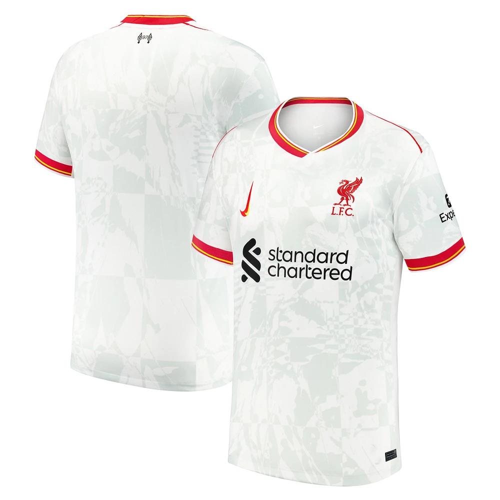 Maillot réplique pour jeunes Nike Liverpool 2024/25 blanc troisième
