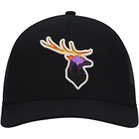 Men's Local Crowns Black Deer Animal Collection Forest Views Trucker Snapback Hat