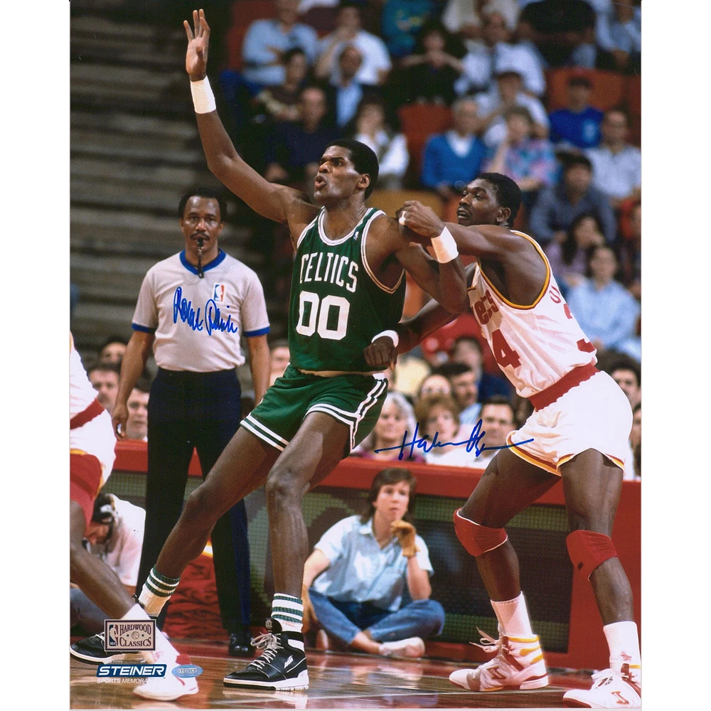 Hakeem Olajuwon & Robert Parish Multi-Signed 16" x 20" In Post Photograph