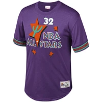 Men's Mitchell & Ness Shaquille O'Neal Purple NBA Mesh T-Shirt