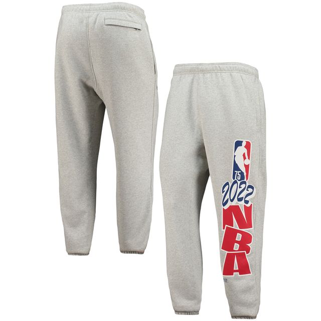 Pantalon de jogging en polaire Courtside Nike Team 31 75e anniversaire gris chiné pour homme