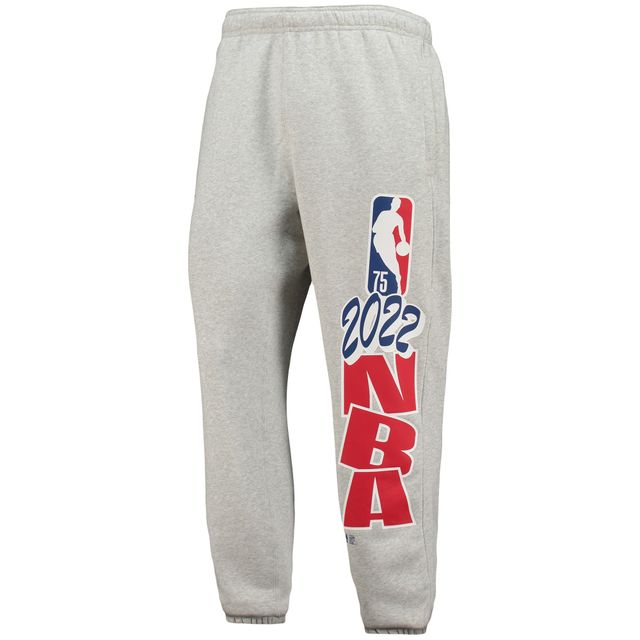 Pantalon de jogging en polaire Courtside Nike Team 31 75e anniversaire gris chiné pour homme