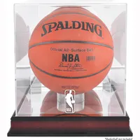 NBA (2018 - Present) Logo Mahogany Basketball Display Case