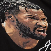 Unisex Mitchell & Ness Jalen Brunson Black NBA Real Big Face Player T-Shirt