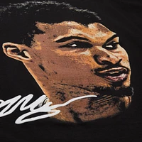 Unisex Mitchell & Ness Victor Wembanyama Black NBA Real Big Face Player T-Shirt