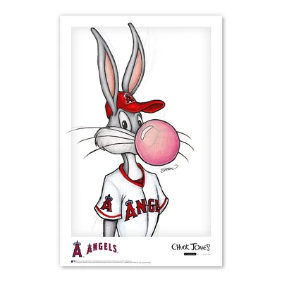 Bugs Bunny Los Angeles Angels 11"x 17" Looney Tunes affiche imprimée