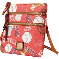 Dooney & Bourke Los Angeles Angels Game Day Triple Zip Crossbody Purse