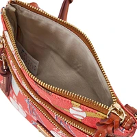 Dooney & Bourke Los Angeles Angels Game Day Triple Zip Crossbody Purse