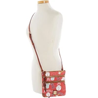 Dooney & Bourke Los Angeles Angels Game Day Triple Zip Crossbody Purse