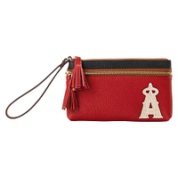 Dooney & Bourke Los Angeles Angels Infield Double-Zip Wristlet
