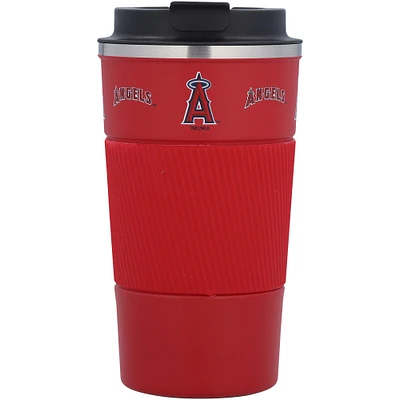 Gobelet à café Los Angeles Angels 18 oz avec prise en silicone