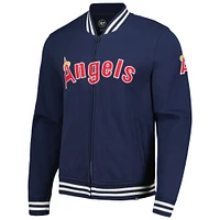 Men's '47 Navy Los Angeles Angels Wax Pack Pro Camden Full-Zip Track Jacket