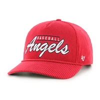 Casquette ajustable en velours côtelé rouge Los Angeles Angels '47 pour homme