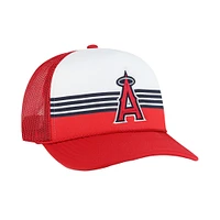 Men's '47 Red Los Angeles Angels Lift Off Foam Front Mesh Trucker Adjustable Hat
