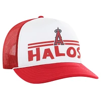 Men's '47 Red Los Angeles Angels Retro Region Foam Trucker Adjustable Hat