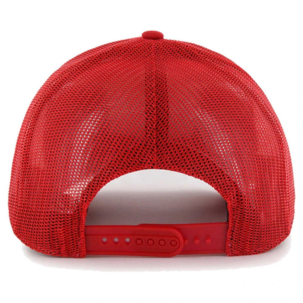 Men's '47 Red Los Angeles Angels Squad Trucker Adjustable Hat