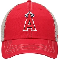 Men's '47 Red Los Angeles Angels Trawler Clean Up Trucker Snapback Hat