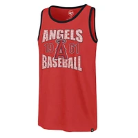 Men's '47 Red Los Angeles Angels Upload Franklin Tank Top