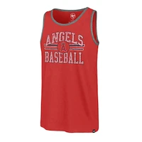 Men's '47 Red Los Angeles Angels Winger Franklin Tank Top