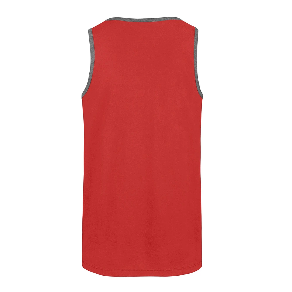 Men's '47 Red Los Angeles Angels Winger Franklin Tank Top