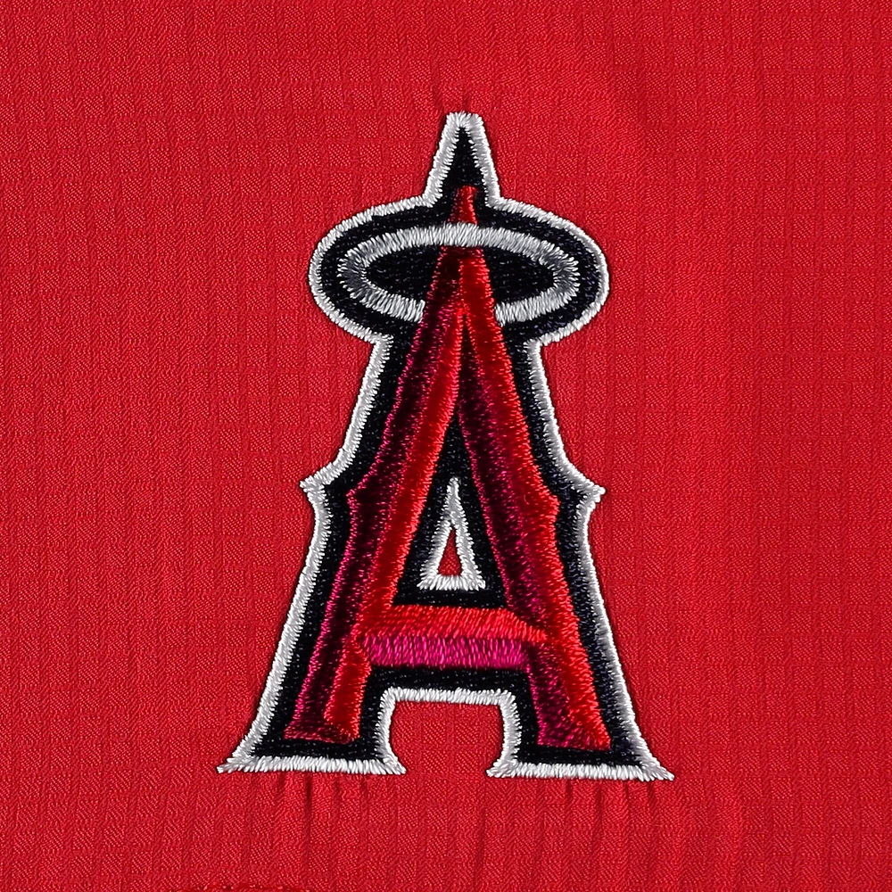 Men's Columbia Red Los Angeles Angels Tamiami Omni-Shade Button-Down Shirt