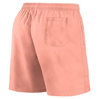 Men's Fanatics Coral Los Angeles Angels Elements Swim Shorts