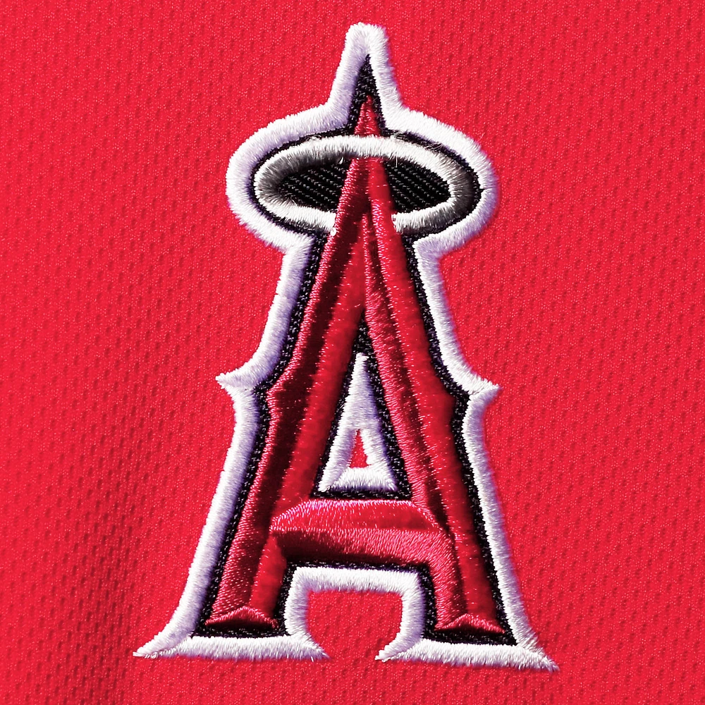 Polo rouge fanatiques pour hommes des Angels de Los Angeles Big & Tall Solid Birdseye