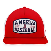 Men's Fanatics  Red Los Angeles Angels Foam Front Patch Trucker Snapback Hat
