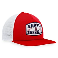 Men's Fanatics  Red Los Angeles Angels Foam Front Patch Trucker Snapback Hat