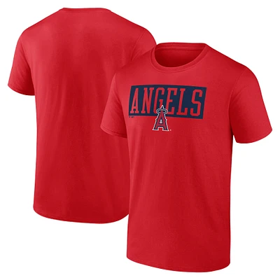 T-shirt rouge Hard To Beat des Angels de Los Angeles Fanatics pour hommes