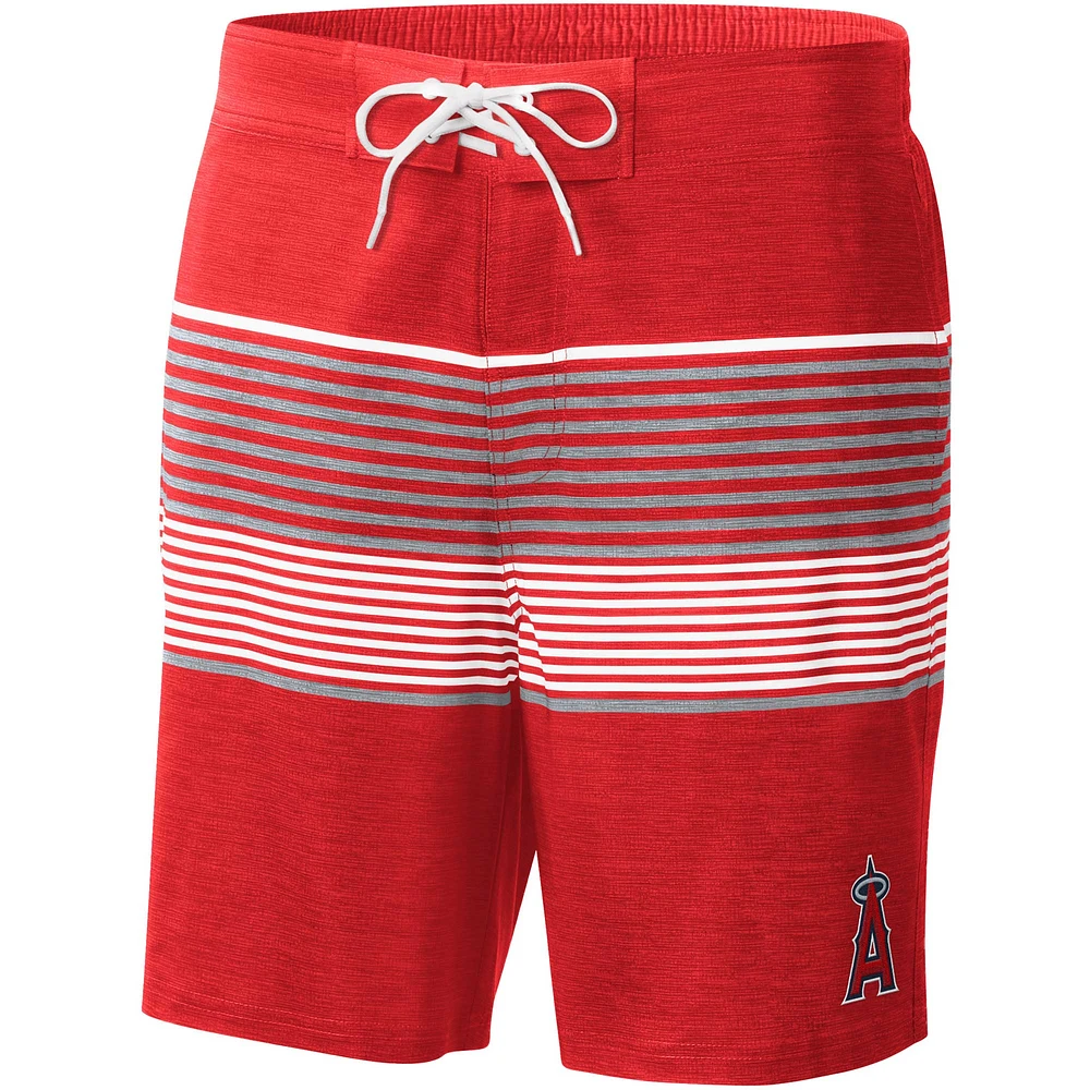 Men's G-III Sports by Carl Banks  Red Los Angeles Angels Coastline Volley Swim Shorts