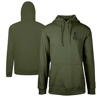 Men's Levelwear  Green Los Angeles Angels Podium Digital Camo Pullover Hoodie