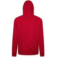 Men's Levelwear Red Los Angeles Angels Accolade Podium Textbook Pullover Hoodie