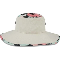 Men's New Era Natural Los Angeles Angels Retro Beachin' Bucket Hat