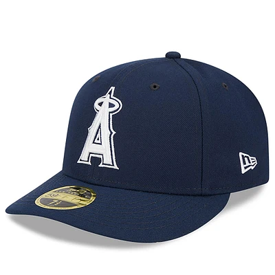 Casquette ajustée 59FIFTY Los Angeles Angels Oceanside Low Profile New Era pour homme, bleu marine