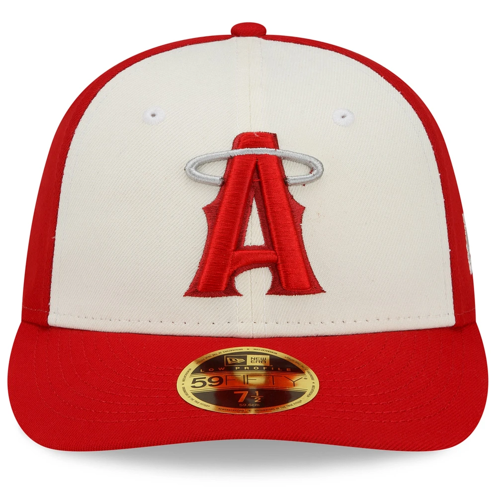 Men's New Era Red Los Angeles Angels 2022 City Connect Low Profile 59FIFTY Fitted Hat
