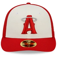 Men's New Era Red Los Angeles Angels 2022 City Connect Low Profile 59FIFTY Fitted Hat