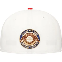 Men's New Era White/Red Los Angeles Angels Major Sidepatch 59FIFTY Fitted Hat