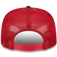 Men's New Era White/Red Los Angeles Angels Team Foam Front A-Frame Trucker 9FIFTY Snapback Hat