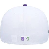 Men's New Era White Los Angeles Angels 2002 World Series Side Patch 59FIFTY Fitted Hat