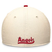 Men's Nike Cream/Red Los Angeles Angels 2024 City Connect Swoosh Flex Hat