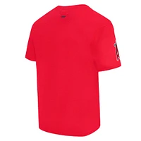 Men's Pro Standard Red Los Angeles Angels Turn It Up Dropped Shoulder T-Shirt
