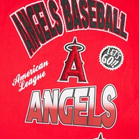 Men's Pro Standard Red Los Angeles Angels Turn It Up Dropped Shoulder T-Shirt